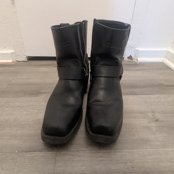 Vintage Size 11 Harley Davidson Leather Biker Boots - Picture 4 of 8